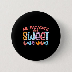 Macaron Rond 5 Cm Mes patients Coeurs sucrés Saint Valentin Infirmiè