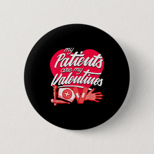 Macaron Rond 5 Cm Mes patients sont mes valentins - Amour d'infirmiè