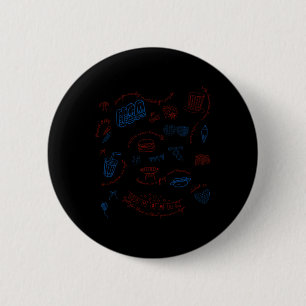 Macaron Rond 5 Cm Message Libéral Subtil Du 4 Juillet Résister À Tru