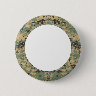 Macaron Rond 5 Cm Message sur Camo
