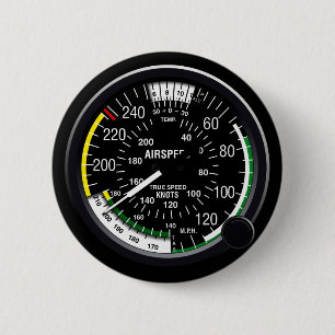 Macaron Rond 5 Cm Mesure d'anénomètre d'avions
