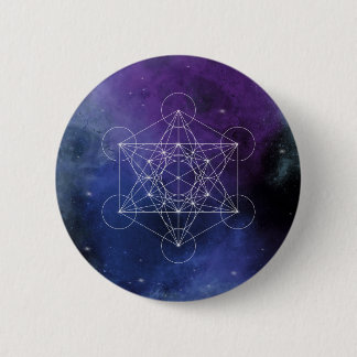 Macaron Rond 5 Cm Metatron, chakra, zen, géométrique sacrée, géométr