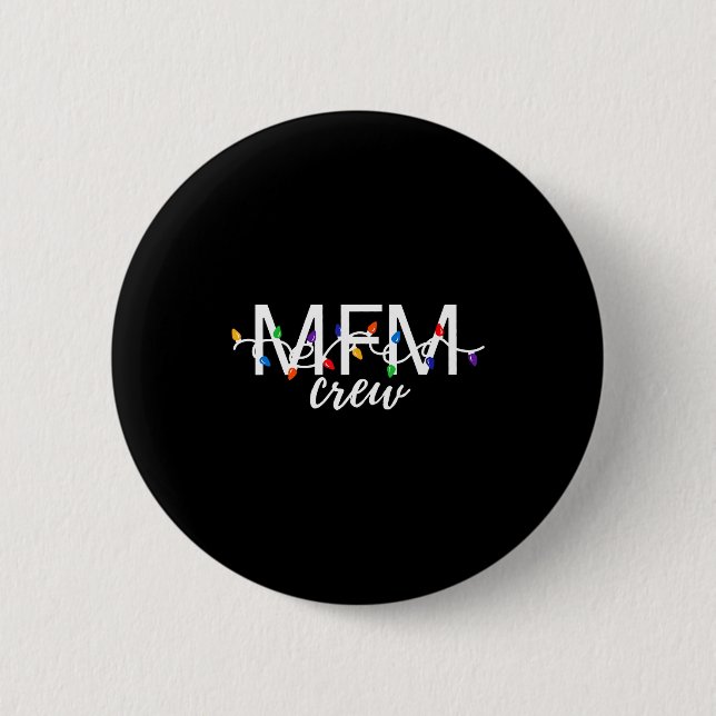 Macaron Rond 5 Cm Mfm Crew Christmas Maternal Fetal Medicine Obgyn N (Devant)