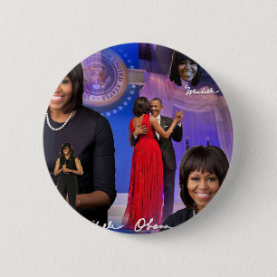 Macaron Rond 5 Cm Michelle Obama