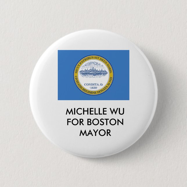 MACARON ROND 5 CM MICHELLE WU POUR BOSTON MYOR BUTTON (Devant)