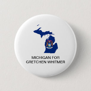 Macaron Rond 5 Cm MICHIGAN pour GRETCHEN WHITMER GOVERNOR Button
