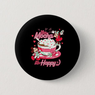 Macaron Rond 5 Cm Mickey & Minnie Saint-Valentin Vous Me Mozzare