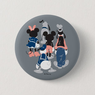 Macaron Rond 5 Cm Mickey L'entourage de Mickey tourne