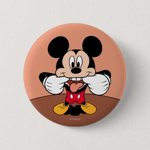 Macaron Rond 5 Cm Mickey moderne   Sticking Out Tongue