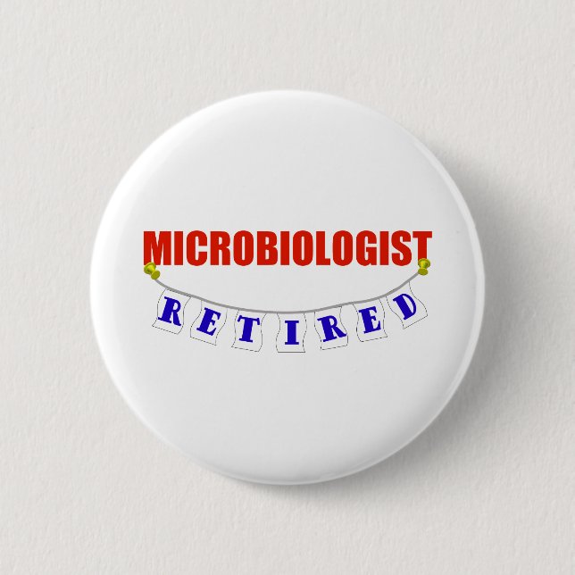 MACARON ROND 5 CM MICROBIOLOGISTE RETRAITÉ (Devant)