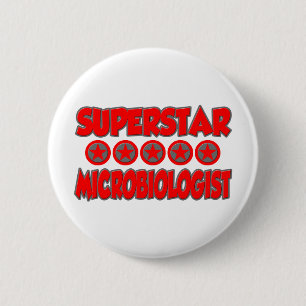 Macaron Rond 5 Cm Microbiologiste superstar