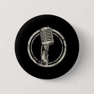 Macaron Rond 5 Cm Microphone Stand up vocalist