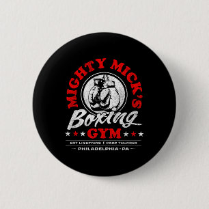 Macaron Rond 5 Cm Mighty Mick's Boxing Gym Clic les années 70 Philad