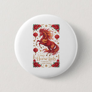 Macaron Rond 5 Cm Mignon 2026 Crazy Horse Lady Énergie Lunaire Cn