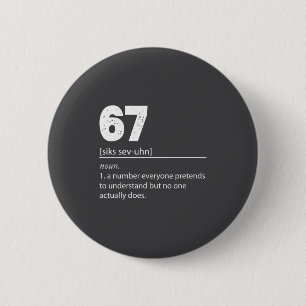 Macaron Rond 5 Cm Mignon 67 Soixante-Sept Numéro 67