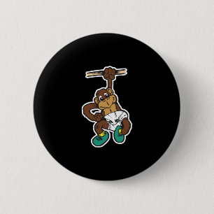 Macaron Rond 5 Cm mignon bébé singe suspendu