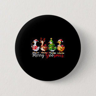 Macaron Rond 5 Cm Mignon Drôle Joyeux Goosmas Silly Goose Renne Chau