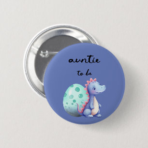 Macaron Rond 5 Cm Mignon petit dinosaure aquarelle Tante-à-venir