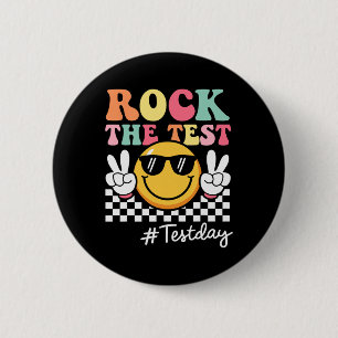 Macaron Rond 5 Cm Mignon Rock The Test Retro Sourire Enseignant Enfa