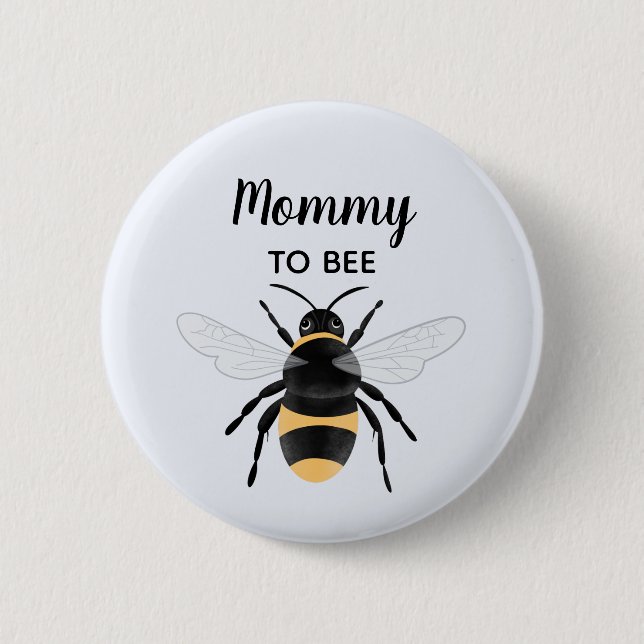 Macaron Rond 5 Cm Mignonne maman Whimsical d'être Baby shower (Devant)