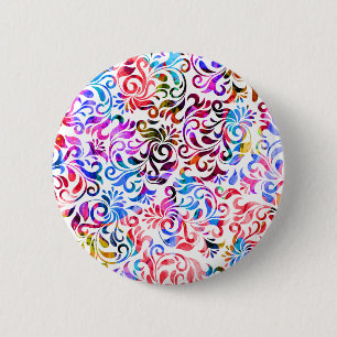 Macaron Rond 5 Cm Mignons motifs floraux colorés Coque-Mate iPhone c