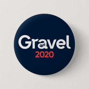 Macaron Rond 5 Cm Mike Gravel : Candidat pacifiste