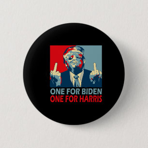 Macaron Rond 5 Cm Milieu Finger Biden Harris Républicain Américain F