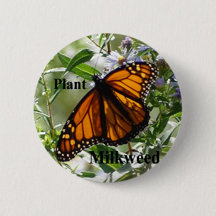 Macaron Rond 5 Cm Milkweed de plante