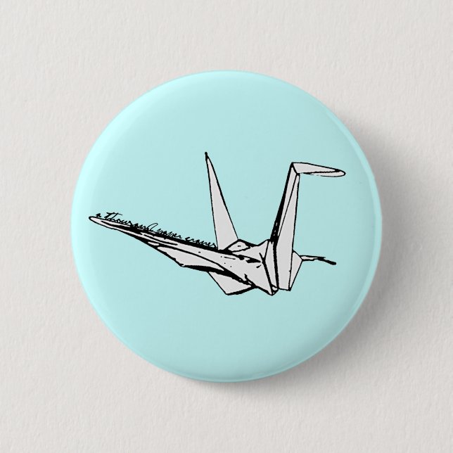Macaron Rond 5 Cm mille grues de papier (Devant)