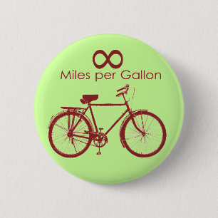 Macaron Rond 5 Cm Milles d'infini par bouton de vélo de gallon