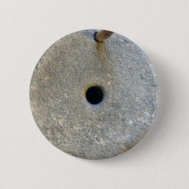 Macaron Rond 5 Cm millstone flour wheat cereal grin (Devant)