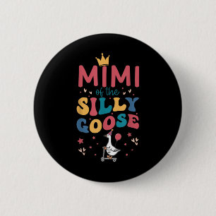 Macaron Rond 5 Cm Mimi de l'oie idiote fille de 1ère année famille D