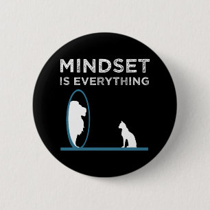 Macaron Rond 5 Cm Mindset Is Everything Motivational Quote