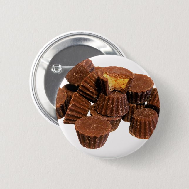 Macaron Rond 5 Cm Mini traitements au chocolat et à l'arachide (Devant & derrière)