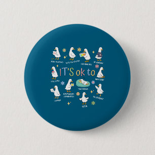 Macaron Rond 5 Cm Minimal Silly Goose Ça Va Être Différent