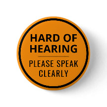 Minimalist Neon Orange Typography Hard of Hearing