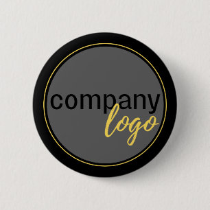 MACARON ROND 5 CM MINIMALISTE ENTREPRISE ENTREPRISE LOGO NOIR