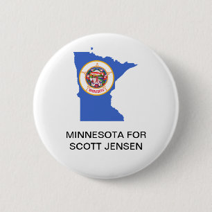 MACARON ROND 5 CM MINNESOTA POUR LE GOUVERNEUR DE SCOTT JENSEN BUTTO
