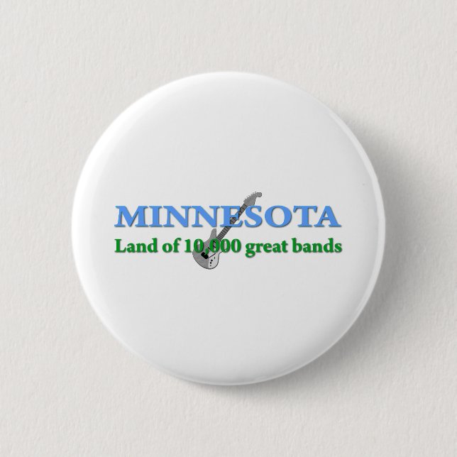 Macaron Rond 5 Cm Minnesota - Terre de 10 000 bandes (Devant)
