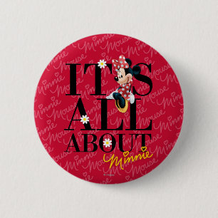 Macaron Rond 5 Cm Minnie la Rouge Tout sur moi
