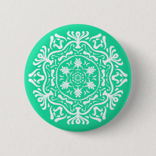 Macaron Rond 5 Cm Minty Mandala
