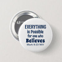 Miracle Bible Verse Christian Faith Marine Blue