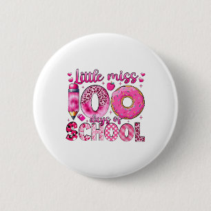 Macaron Rond 5 Cm Miss 100 Jours De Filles D'École 100E Jour De