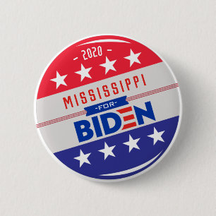 Macaron Rond 5 Cm MISSISSIPPI pour Joe Biden à la présidence 2020
