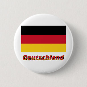 Macaron Rond 5 Cm MIT Namen du Deutschland Flagge