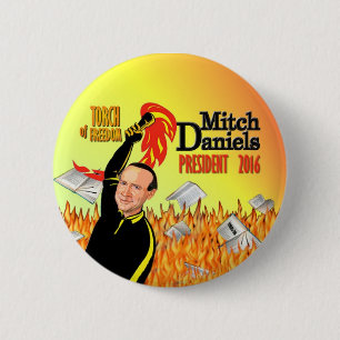 Macaron Rond 5 Cm Mitch Daniels pour le président 2016