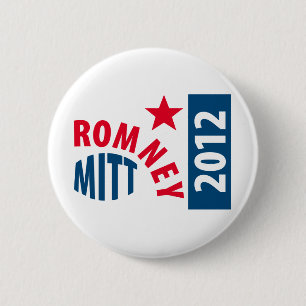 Macaron Rond 5 Cm Mitt Romney 2012