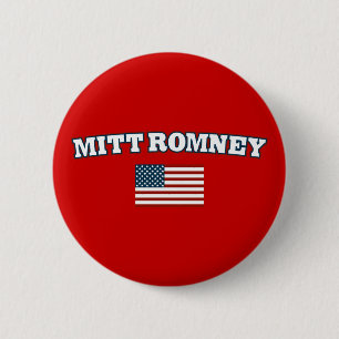 Macaron Rond 5 Cm Mitt Romney Amérique