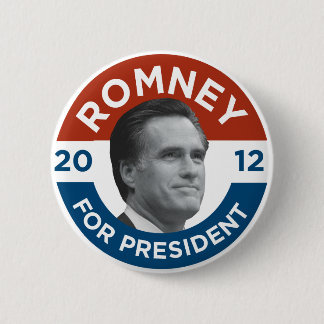 Macaron Rond 5 Cm Mitt Romney pour le président 2012