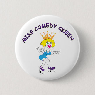 Macaron Rond 5 Cm Mlle Comedy Queen Round Button